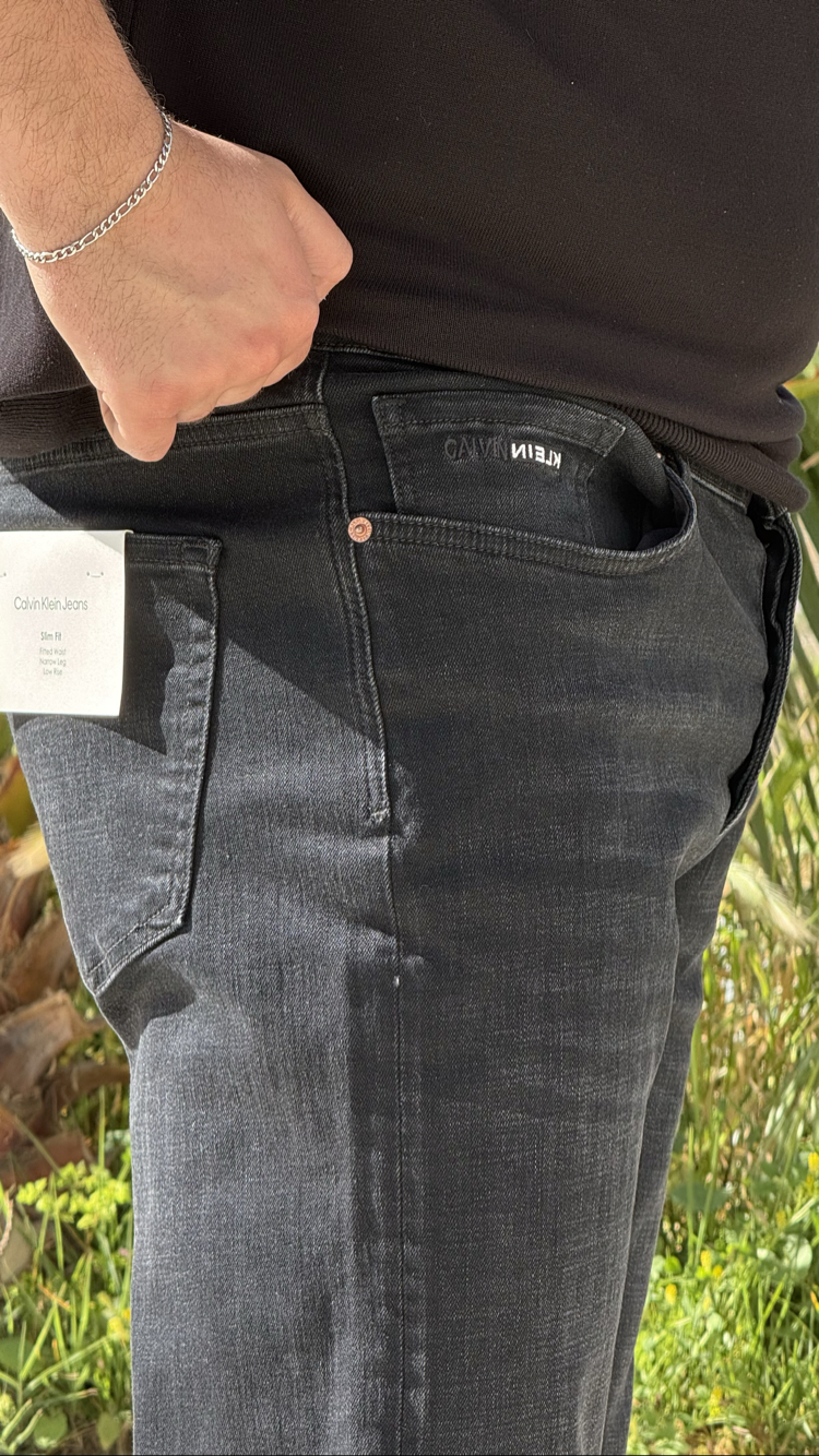 CK SİYAH TAŞLAMALI PREMIUM JEANS