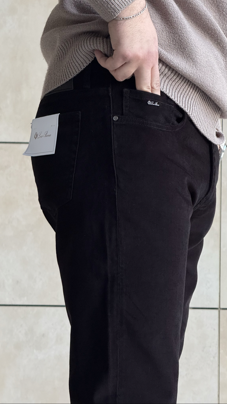 LORO PIANA SİYAH KADIFE PANTOLON (ITHAL)