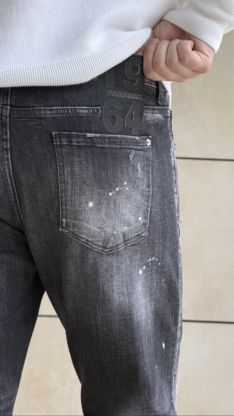 DSQUARED ANTRASIT LAZER KESİM PREMIUM JEANS
