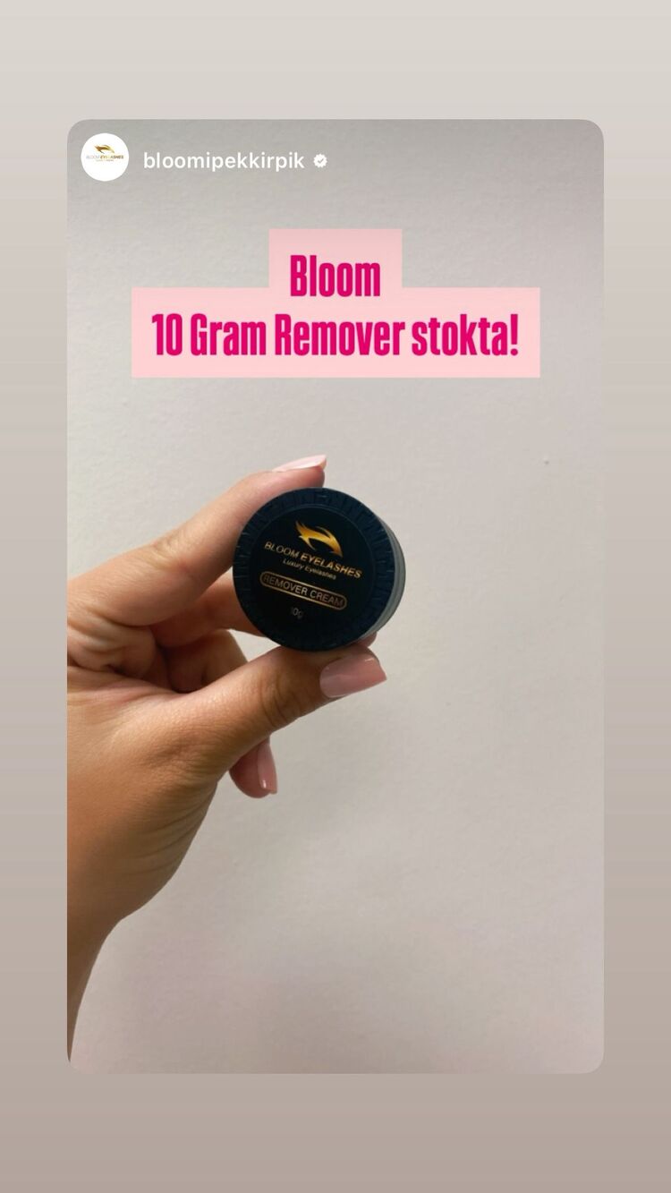BLOOM İPEK KİRPİK TEMİZLEYİCİSİ – 10 GR  BLOOM 10 GR REMOVER