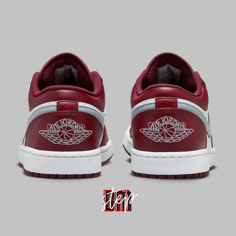 Air Jordan 1 Low White “Bordeaux