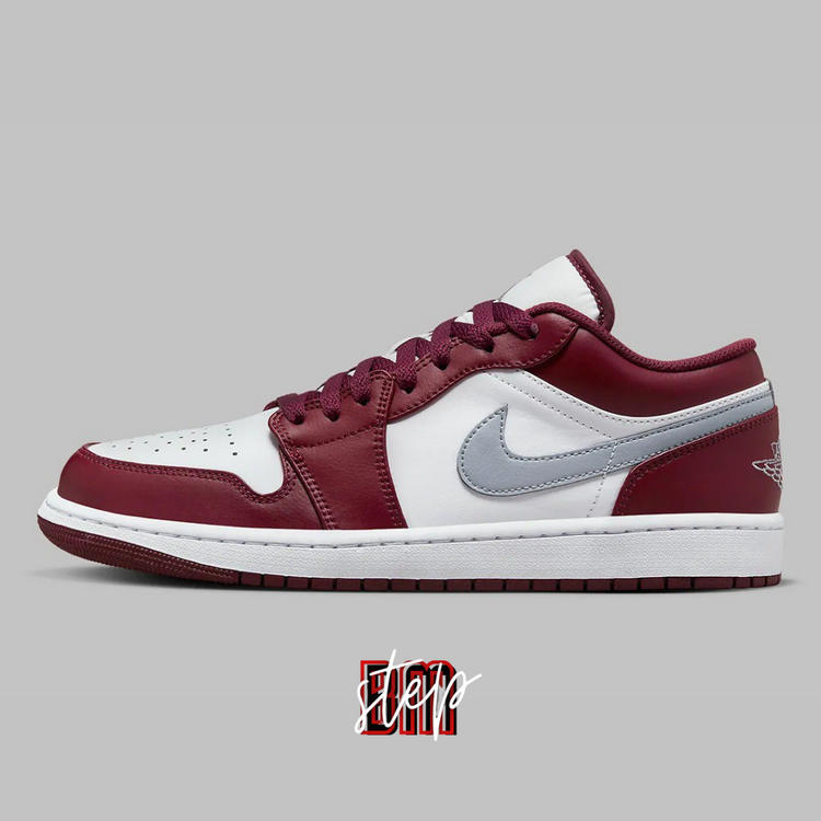 Air Jordan 1 Low White “Bordeaux