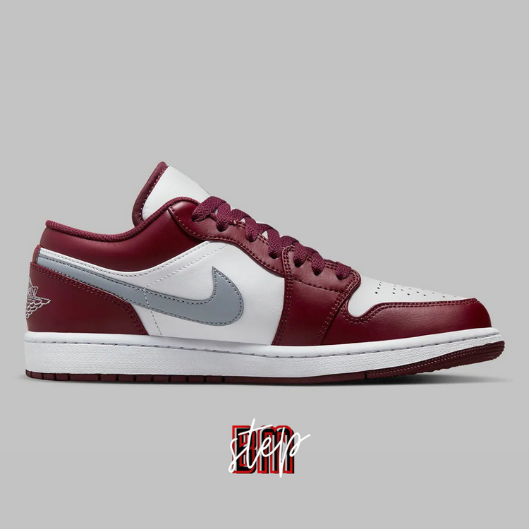 Air Jordan 1 Low White “Bordeaux