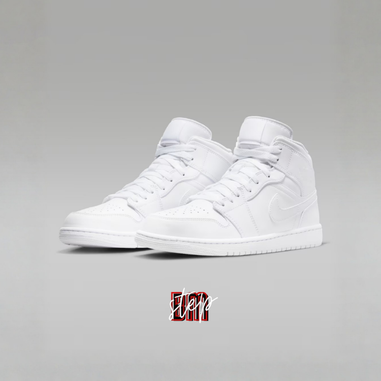 Nike Air Jordan 1 Mid “Triple White”
