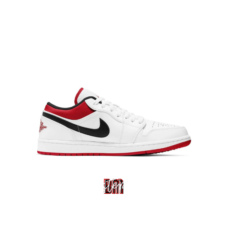 Air Jordan 1 Low White University Red