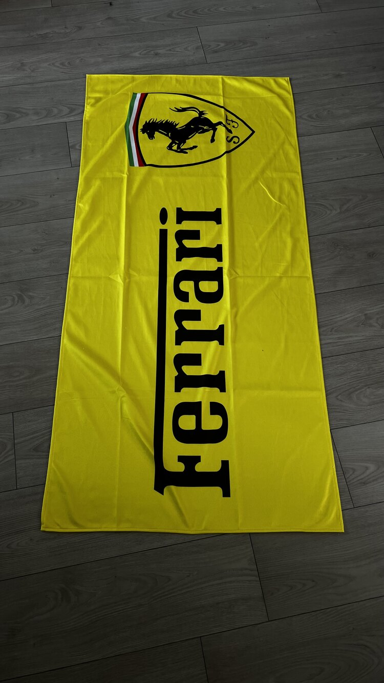 FERRARI SARI BÜYÜK HAVLU