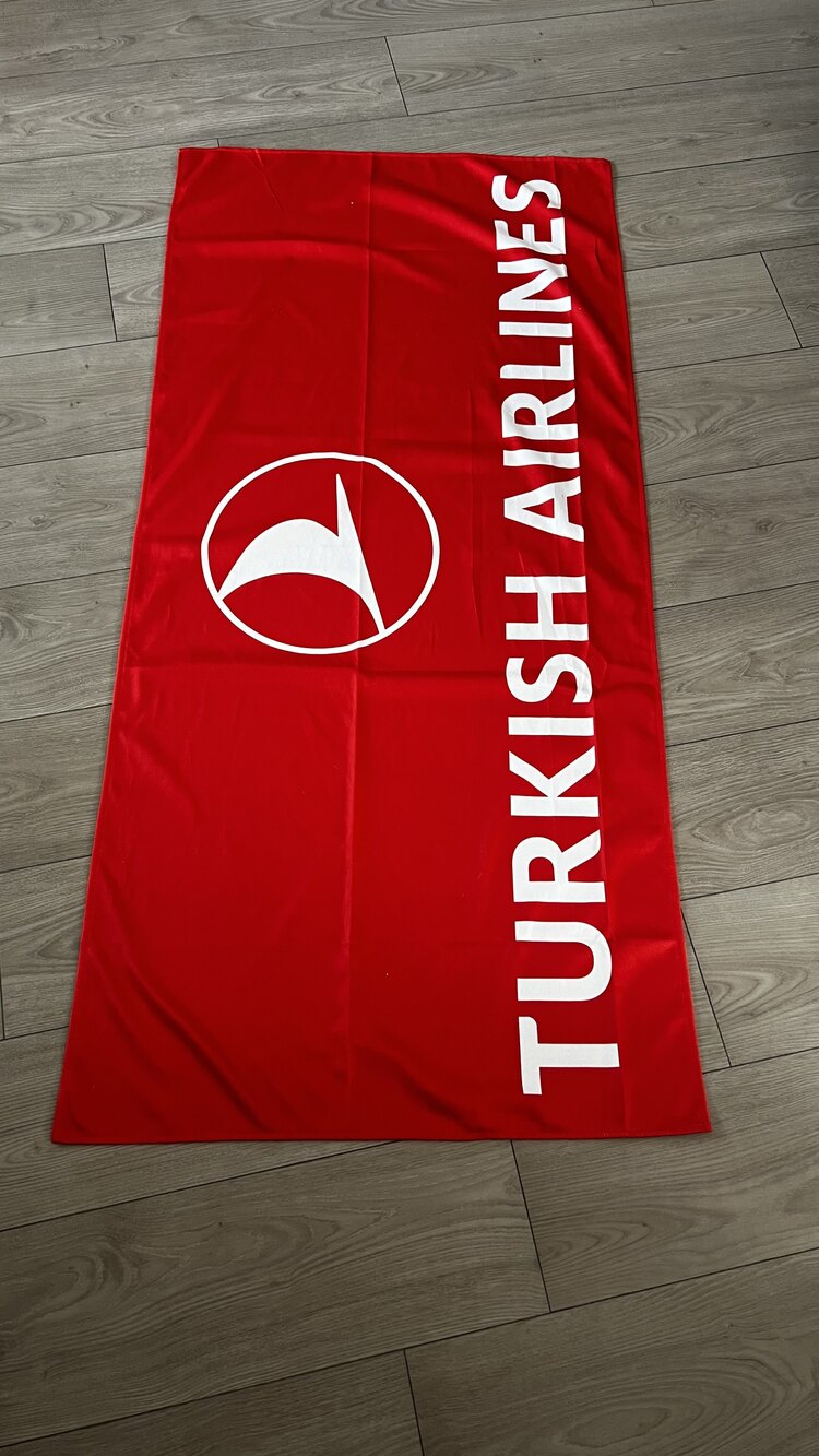 TURKISH AIRLINES KIRMIZI BÜYÜK HAVLU