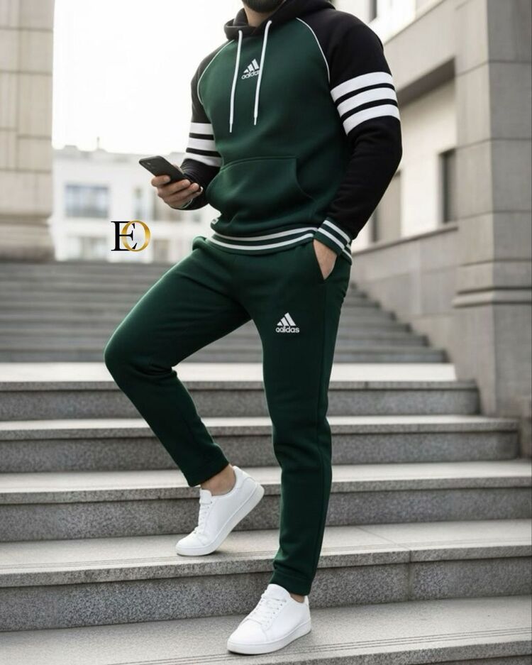 Adidas Alt Üst Takım– Üç iplik kalın pamuklu kumaş