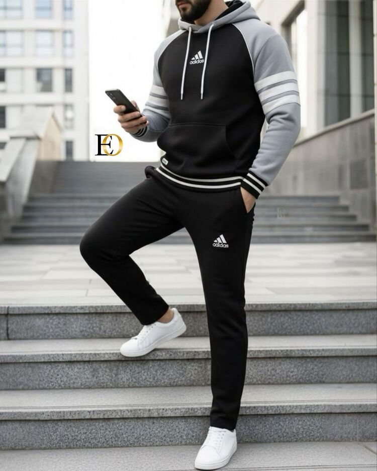 Adidas Alt Üst Takım– Üç iplik kalın pamuklu kumaş