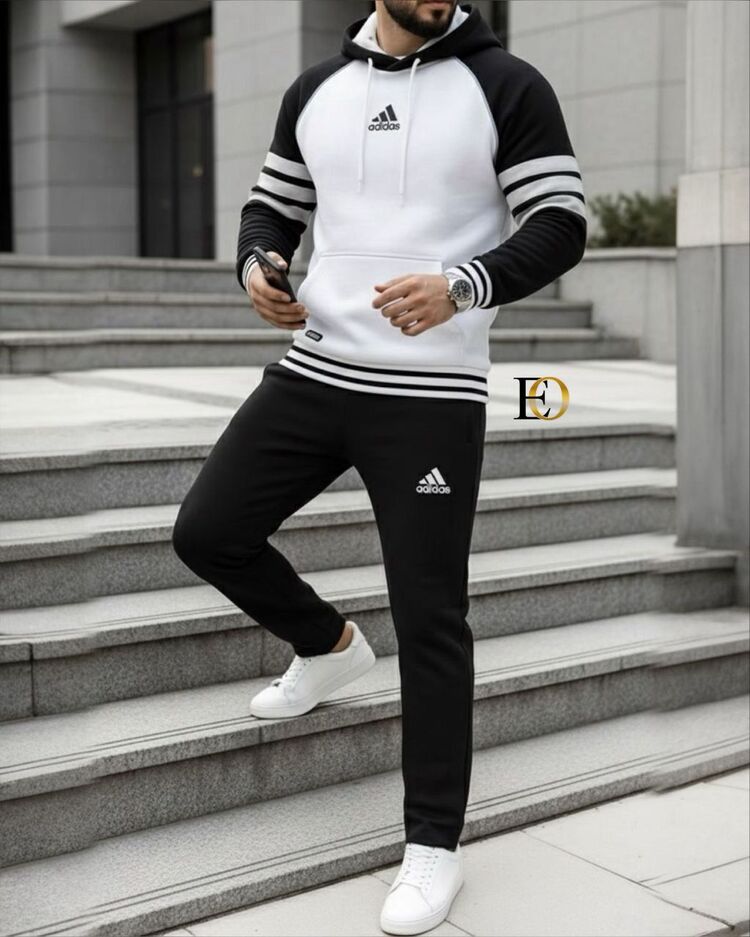 Adidas Alt Üst Takım– Üç iplik kalın pamuklu kumaş