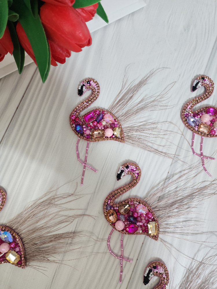 flamingo broş