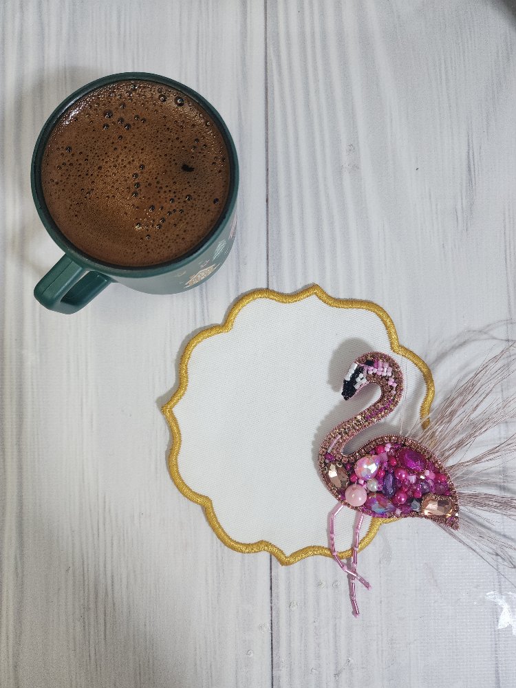 flamingo broş