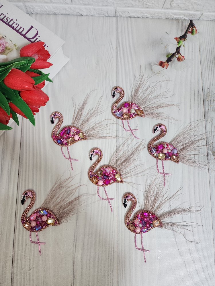 flamingo broş