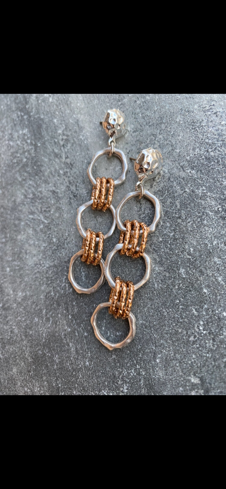 By Bulik Tasarım Triple Rings Earrings