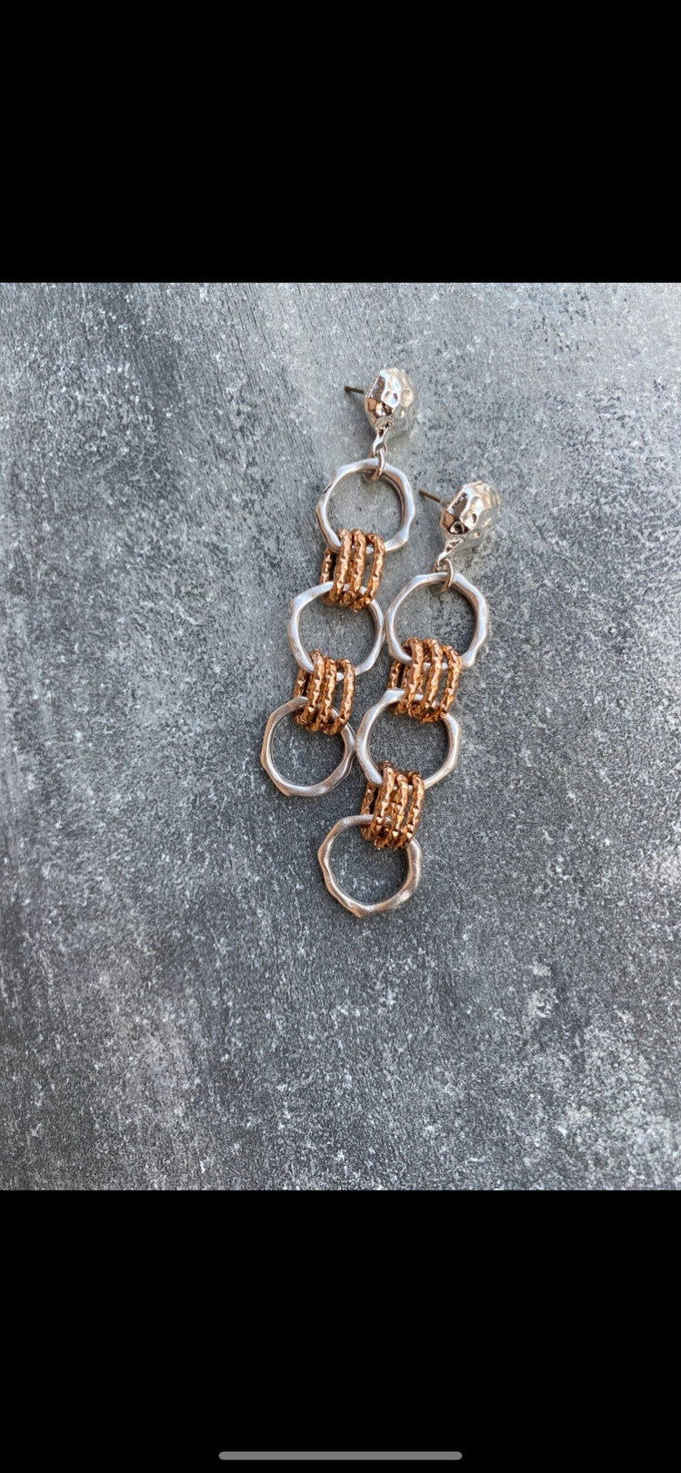 By Bulik Tasarım Triple Rings Earrings