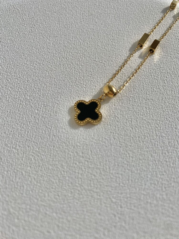 Van Cleef Gold Çelik Kolye