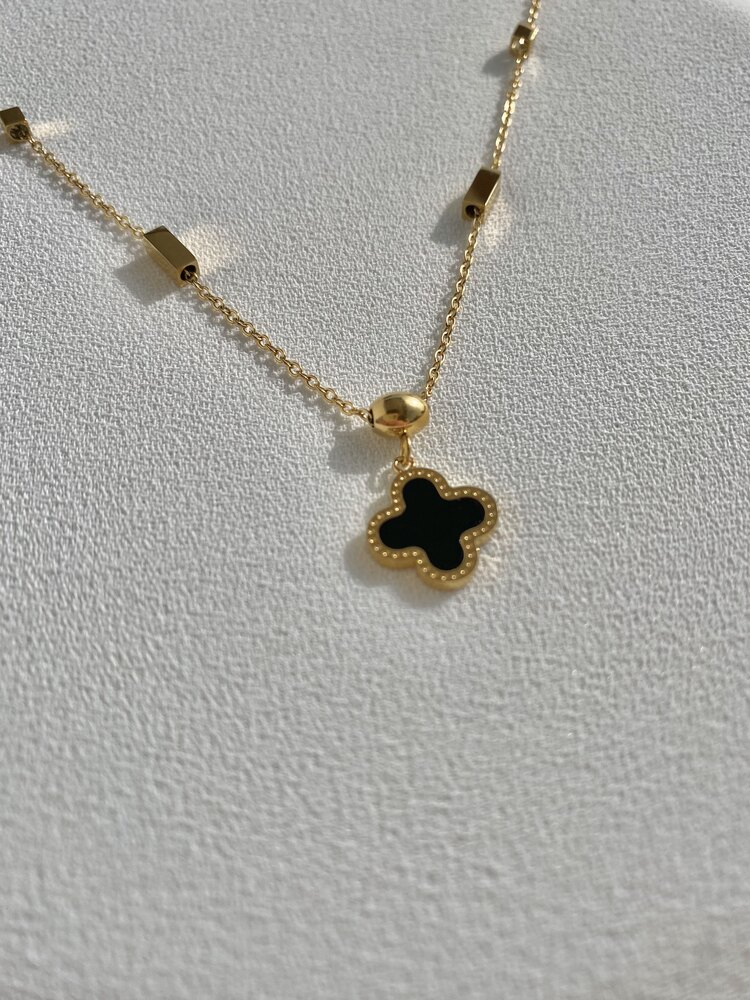 Van Cleef Gold Çelik Kolye