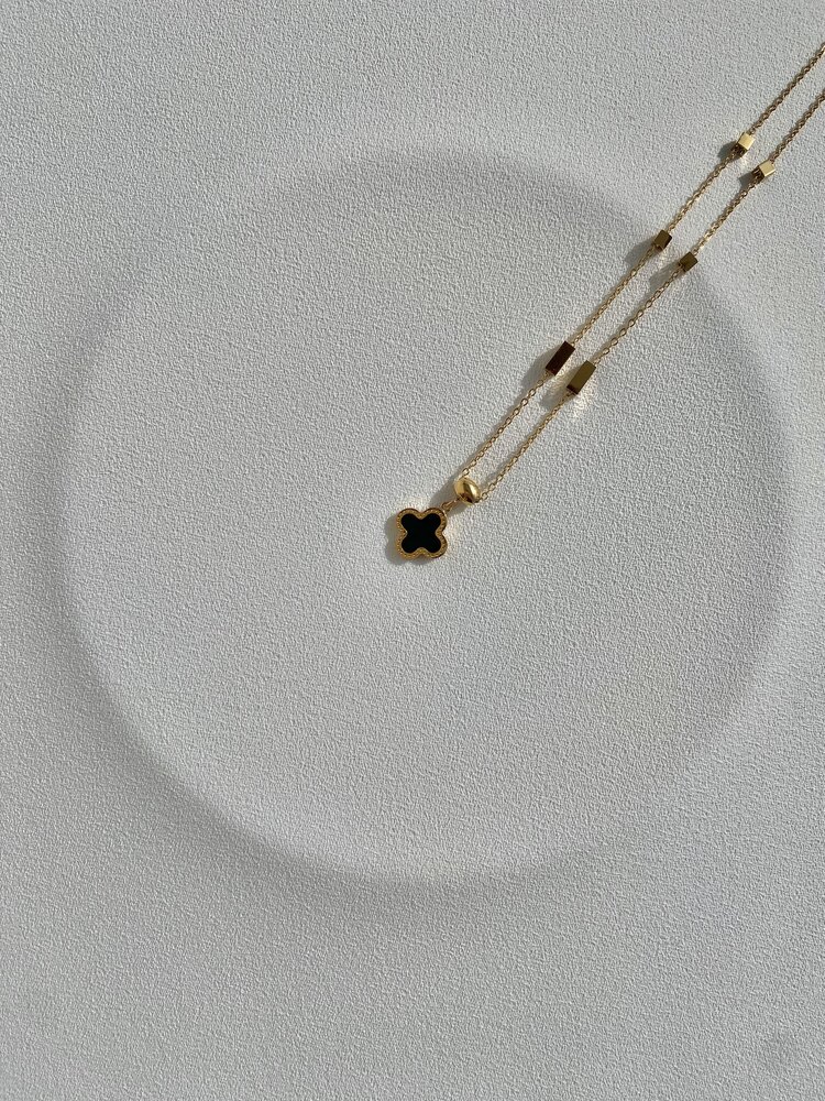 Van Cleef Gold Çelik Kolye