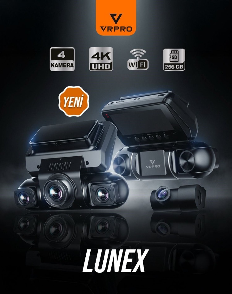 VR PRO LUNEX ÖN - ARKA ARAÇ KAYIT KAMERASI