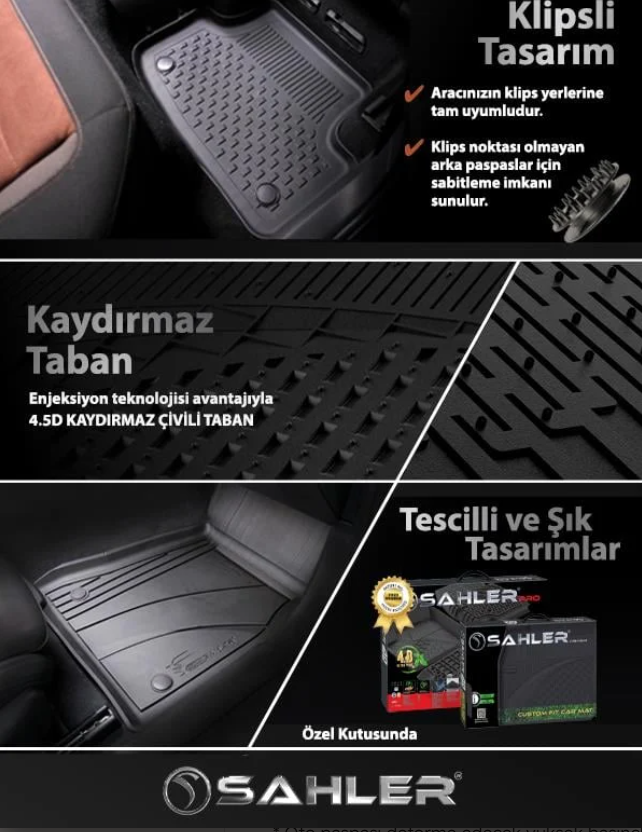 ARACA ÖZEL SAHLER PREMİUM HAVUZLU PASPAS TAKIMI