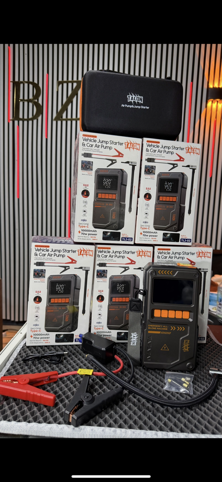 AKÜ TAKVİYELİ KOMPRESÖR TANK MODELİ 10.000 mah