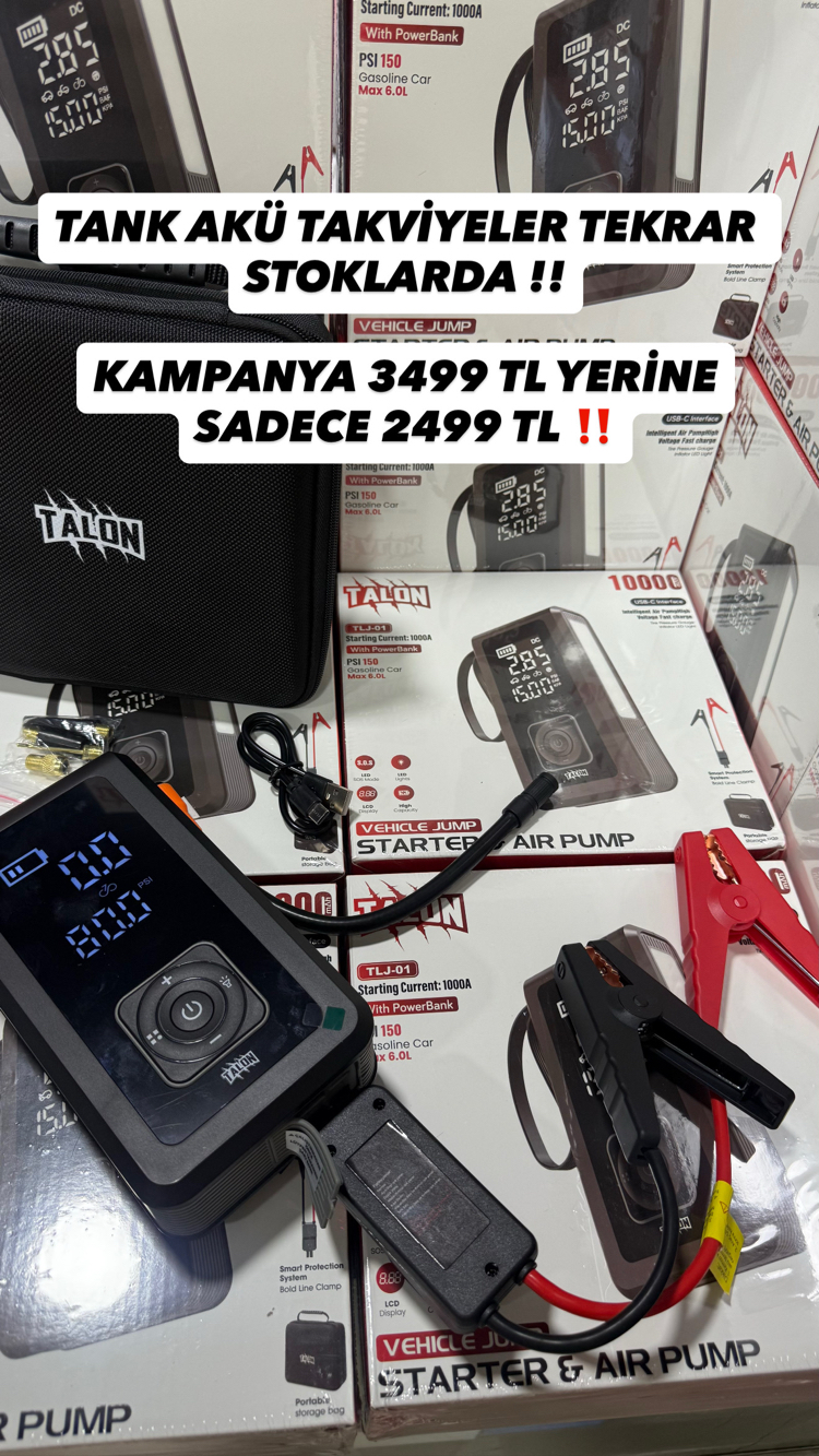 TALON TANK AKÜ TAKVİYE 10.000 maH KAMPANYALI