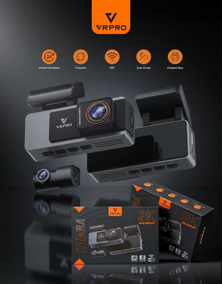 VR PRO LUMRA ÖN - ARKA ARAÇ KAYIT KAMERASI
