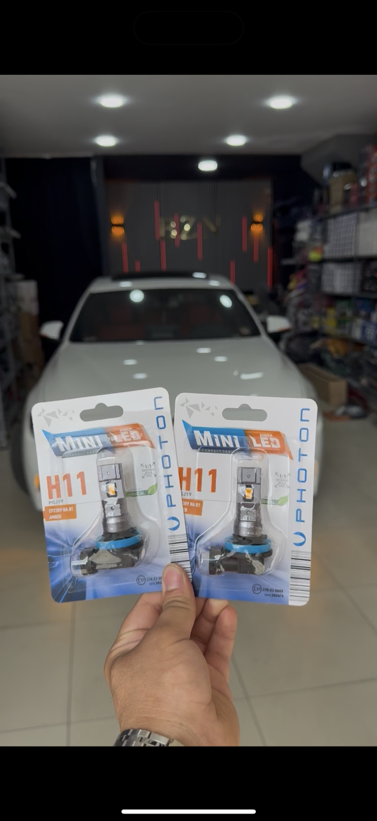 H11 AMBER TURUNCU PHOTON MİNİ LED