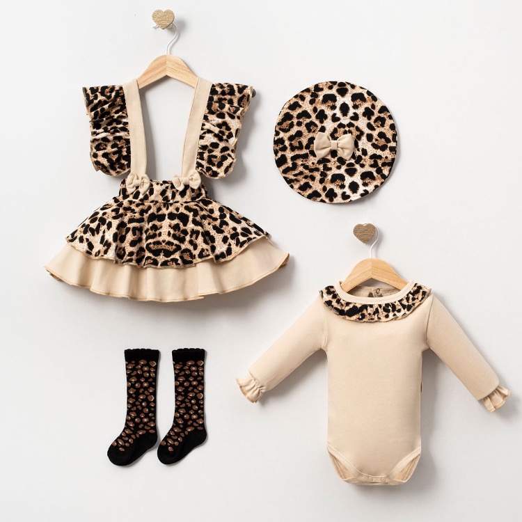 BabyBoo Leopar Prenses Set 