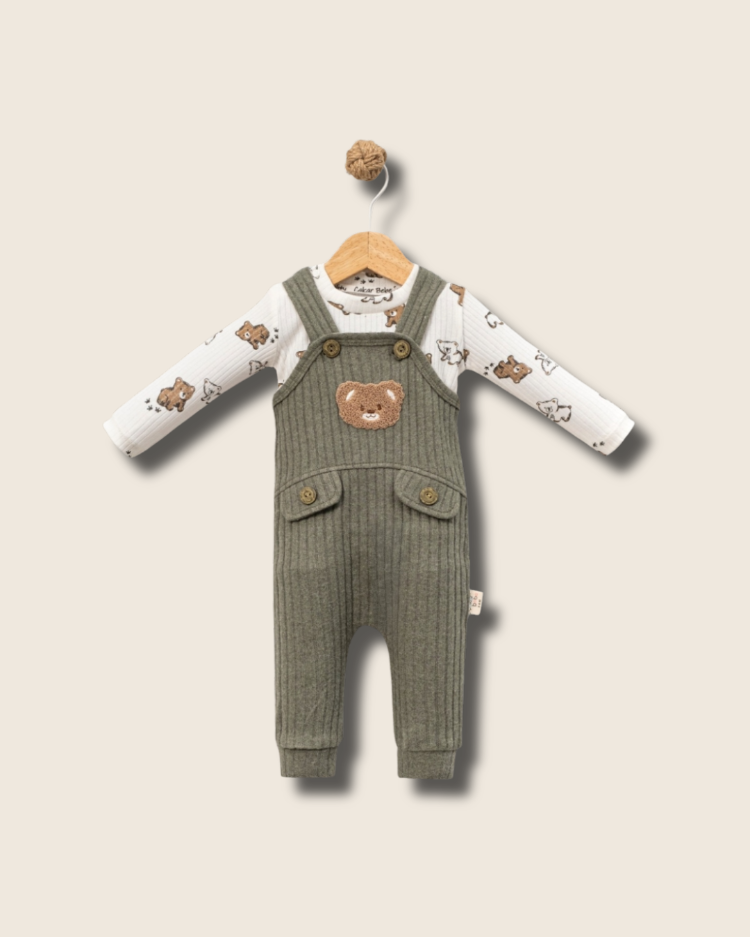 Teddy Pals – Organik Bebek Salopet Seti