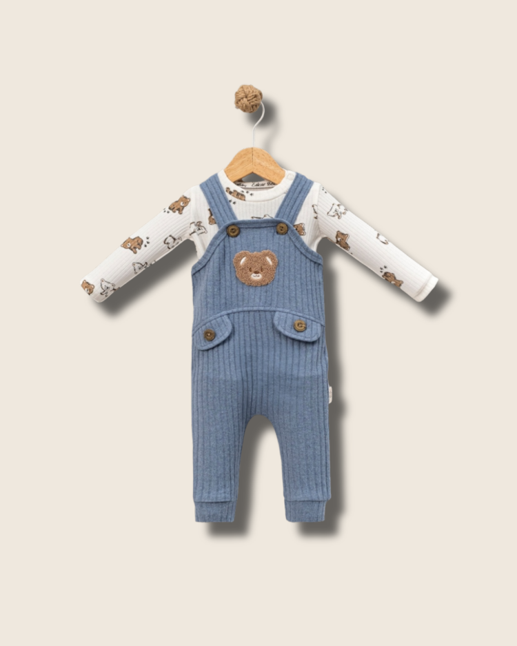 Teddy Pals – Organik Bebek Salopet Seti