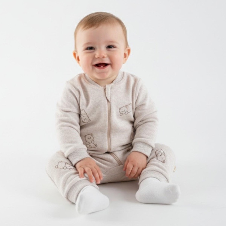 BABYBOO YUMOŞ AYICIK FERMUARLI TULUM 6-18 Ay