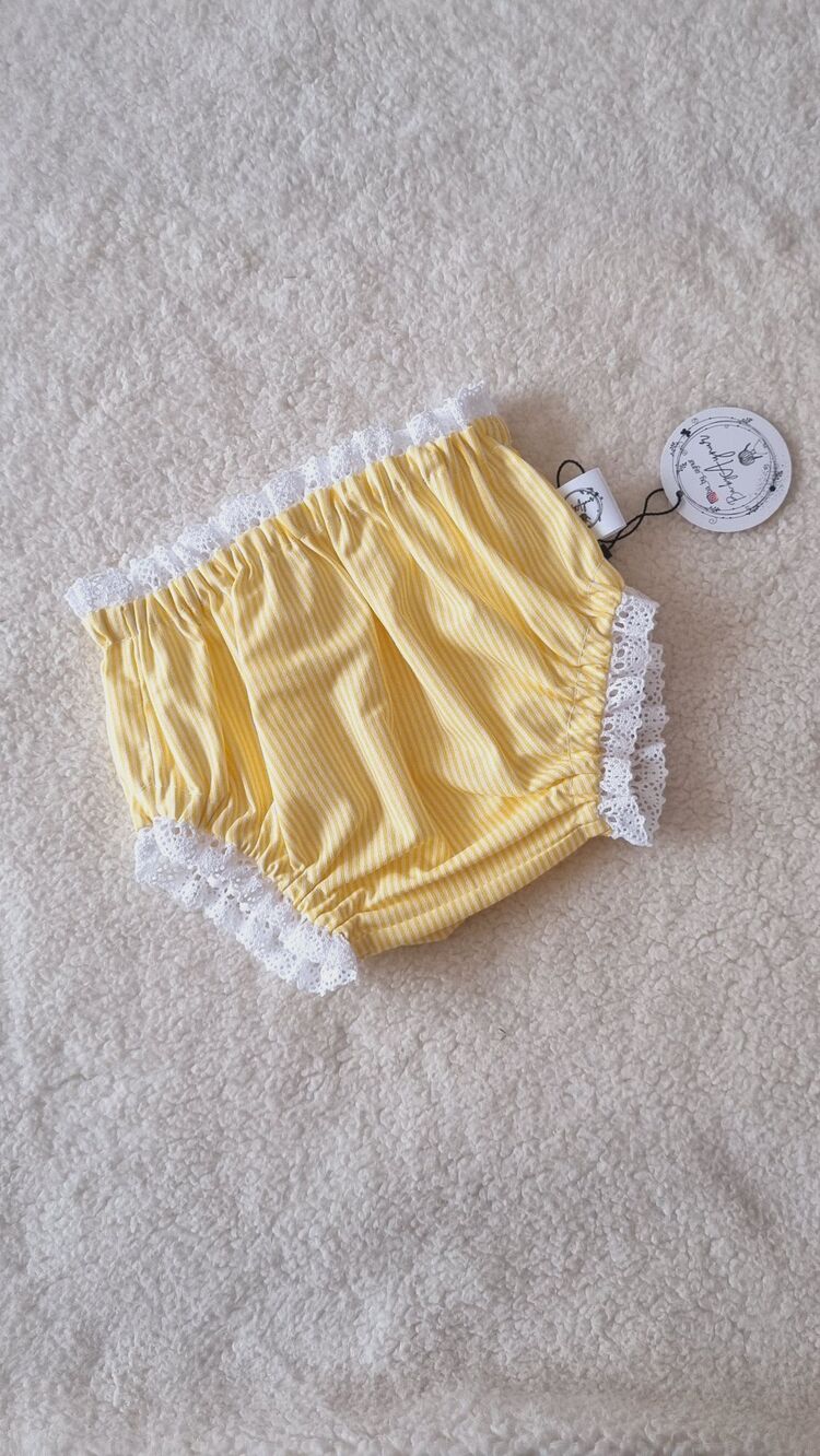 Sarı gingham bloomer