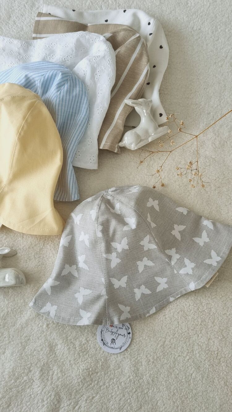 Gri kelebek sun hat