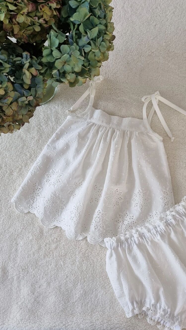 Peony askılı bluz ve bloomer