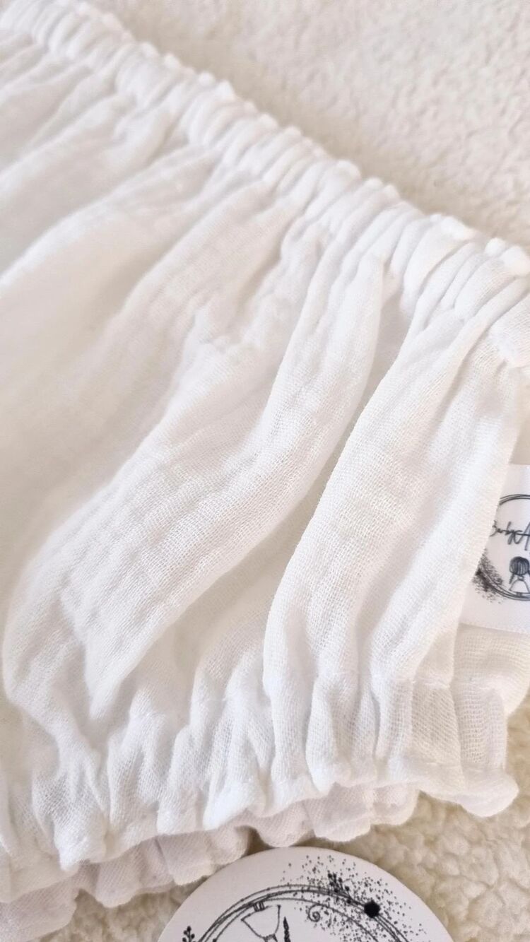 Kırık beyaz muslin bloomer