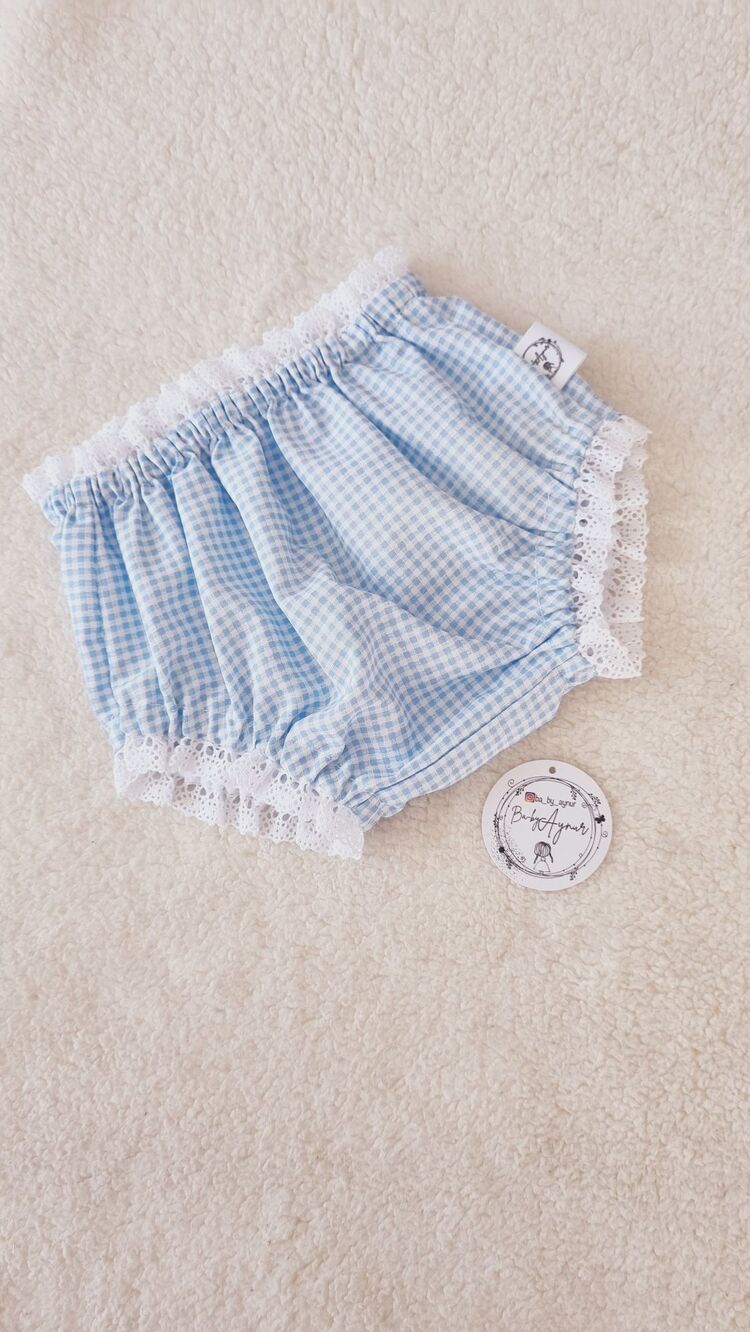 Blue gingham bloomer