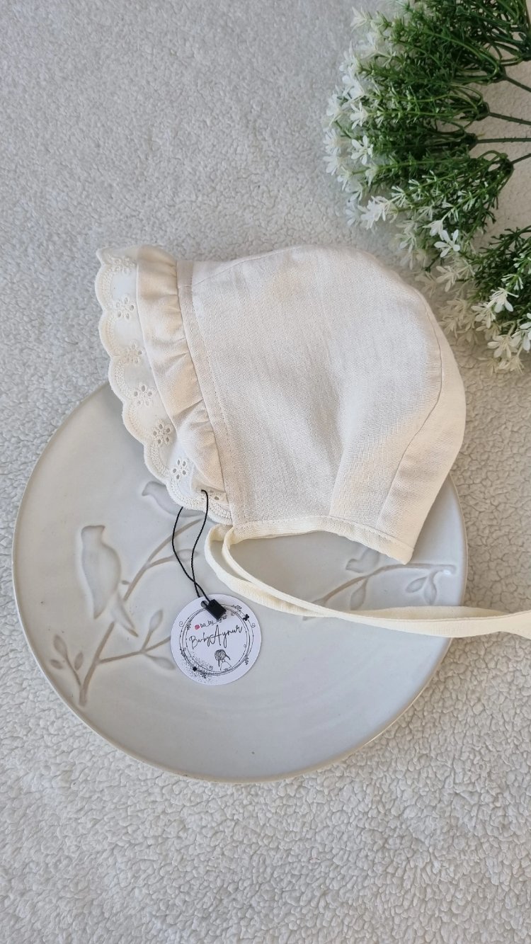 Saba krem muslin sapka