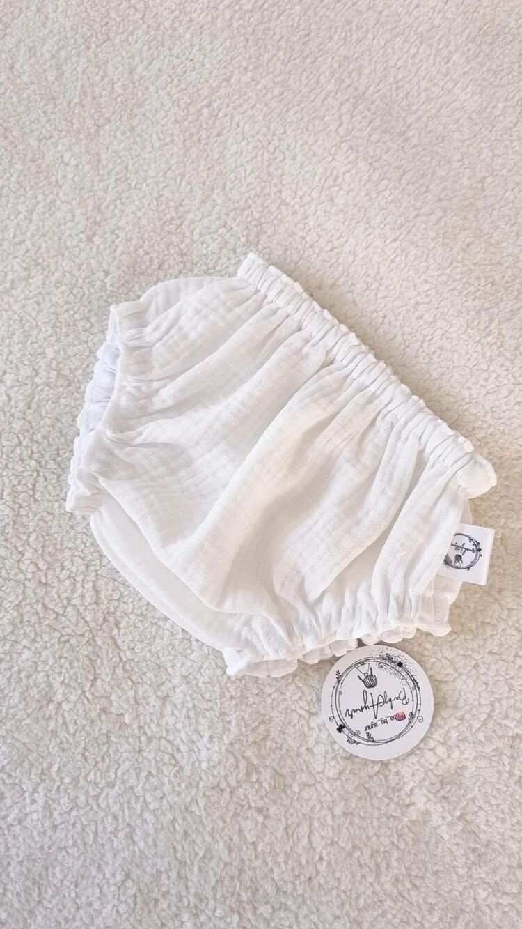 Kırık beyaz muslin bloomer