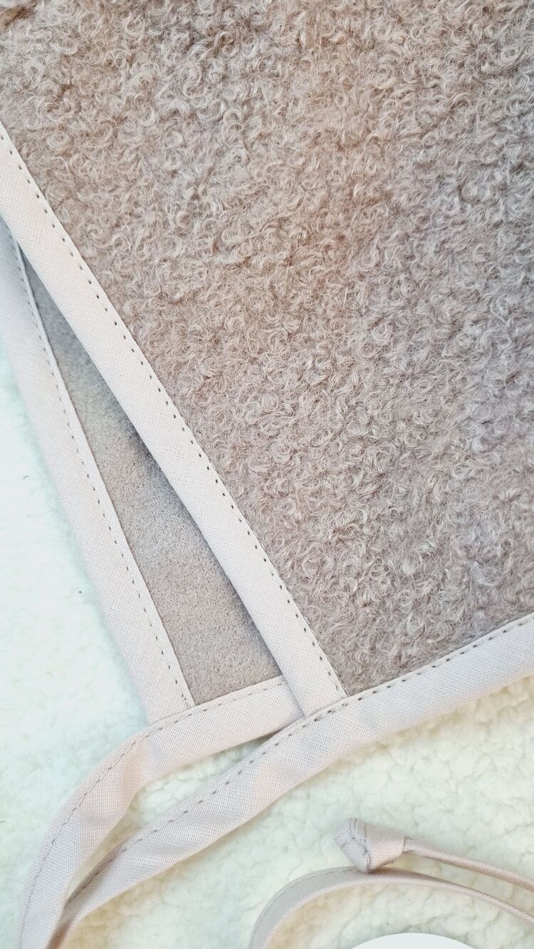 Dusty rose buklet şapka 