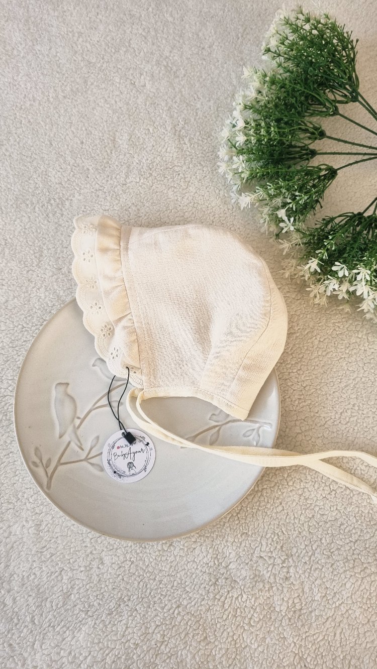 Saba krem muslin sapka