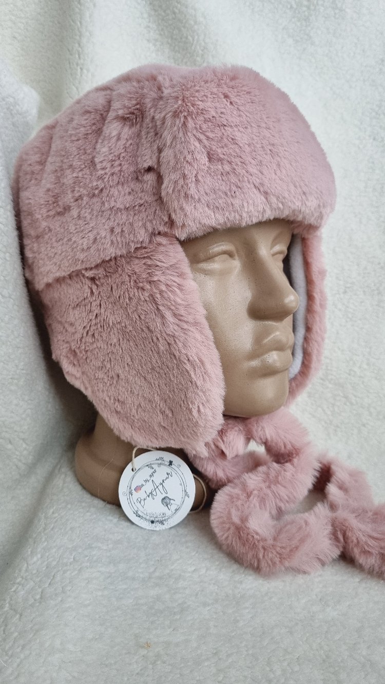 Rose kulaklı şapka 