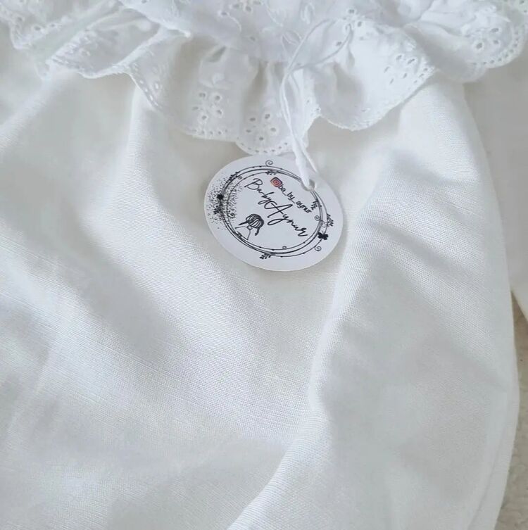 Ekru Keten Romper