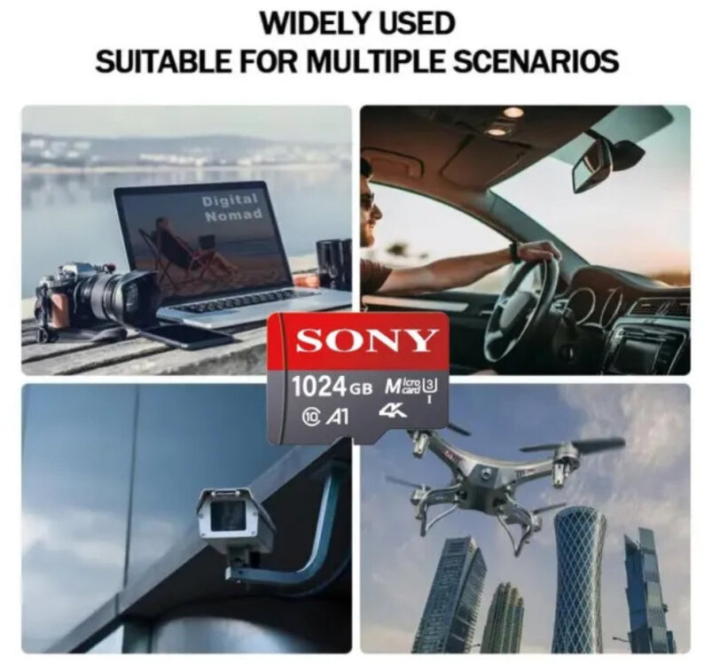 Sony 1Tb micro 4k sd kart