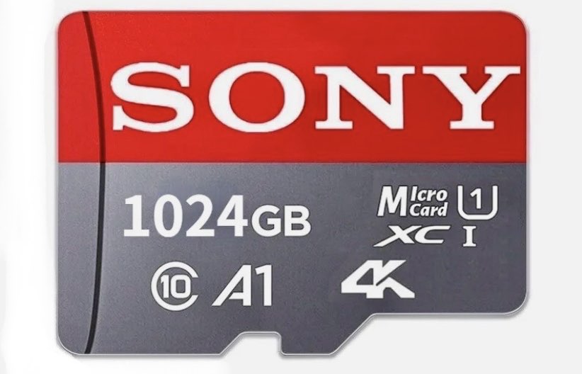 Sony 1Tb micro 4k sd kart