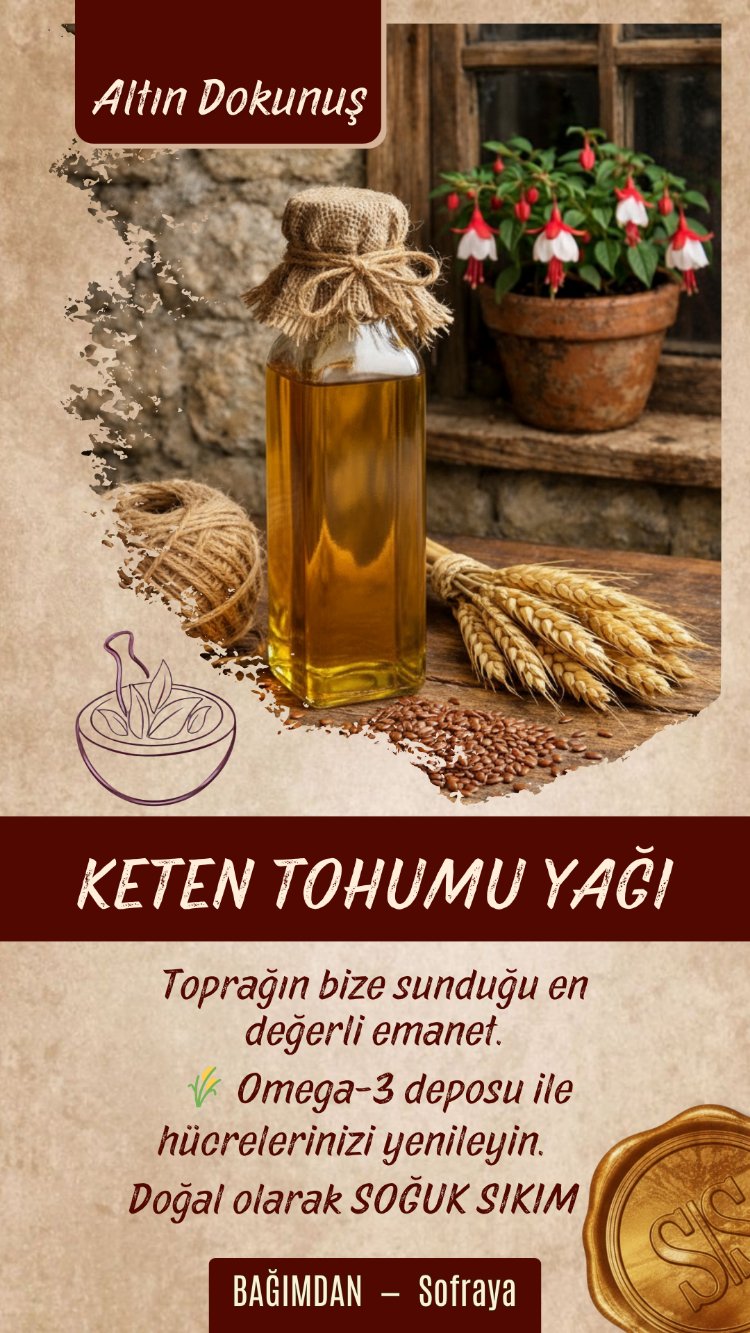 Keten Tohumu Yağı (Altın Oran✨️) 250ml