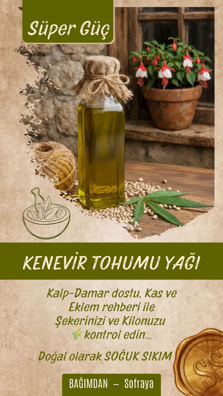 Kenevir Tohumu Yağı (Süper Güç) 250ml