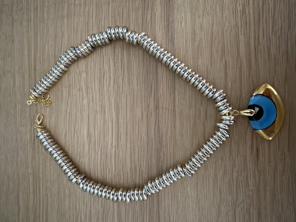 153. Gold kaplama kolye 55 cm