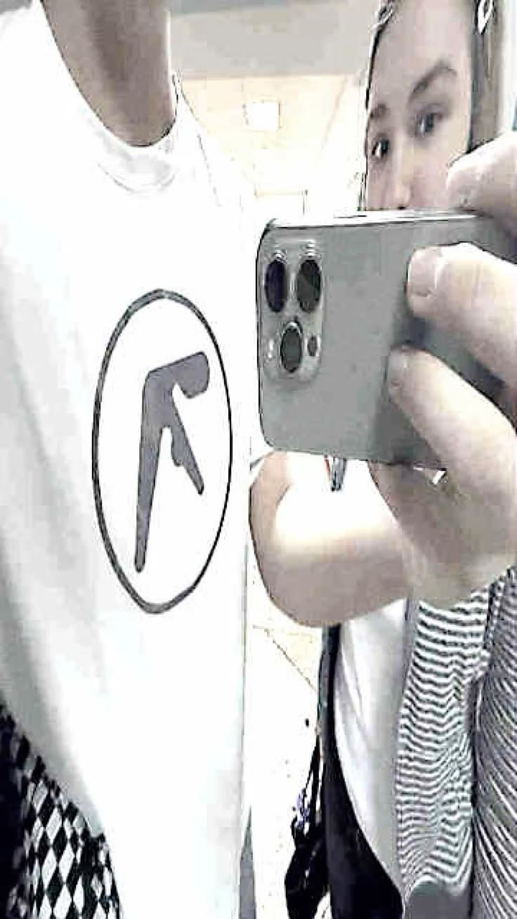 Aphex Twin y2k vıntage tee