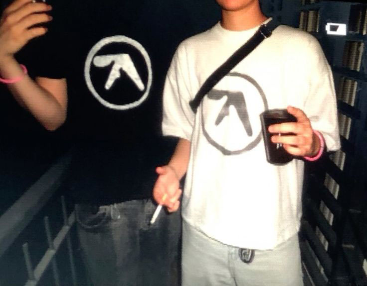 Aphex Twin y2k vıntage tee